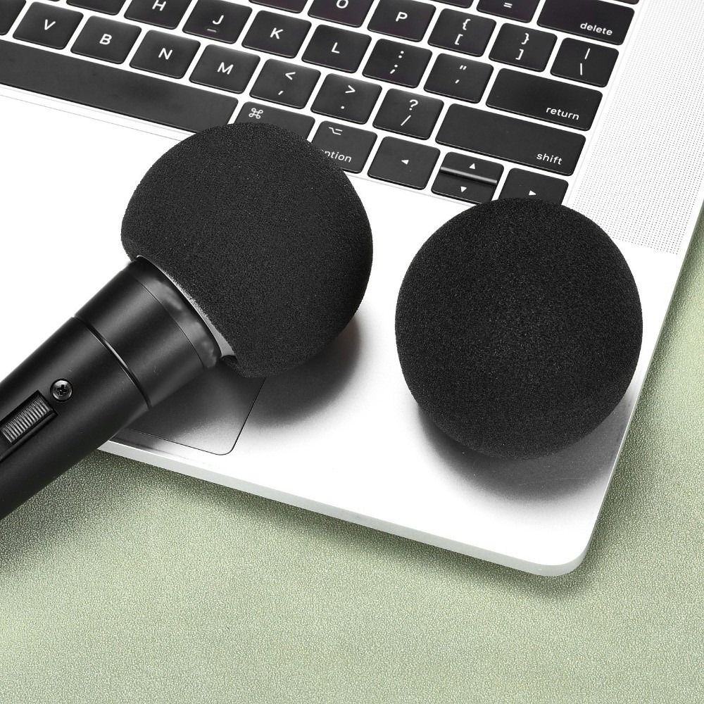Shure Mic Mv7 - 交換用マイクウィンドスクリーンカバー 植毛スポンジフォーム 防風マイクポップフィルター Shure SM58 /