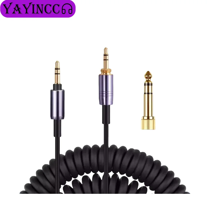 Audio Technica Headphone Ath-Ws660Bt - オーディオテクニカ ATH-M20xBT、ATH-S220BT、ATH-WS660BT ヘッドホン用、3.5mm + 6.35mm プラグ、スプリング式、緩衝コイルケーブル（交換用）。