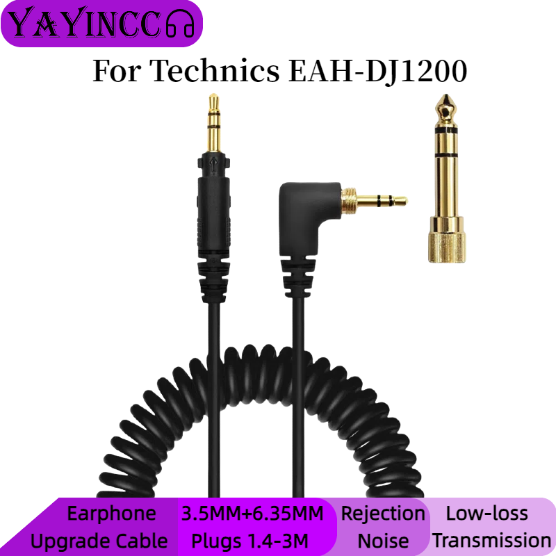 Sennheiser Headphone Hd 25 - YAYINCC スプリングヘッドフォンケーブル Technics EAH-DJ1200 ヘッドセット交換ケーブル 3.5mm
