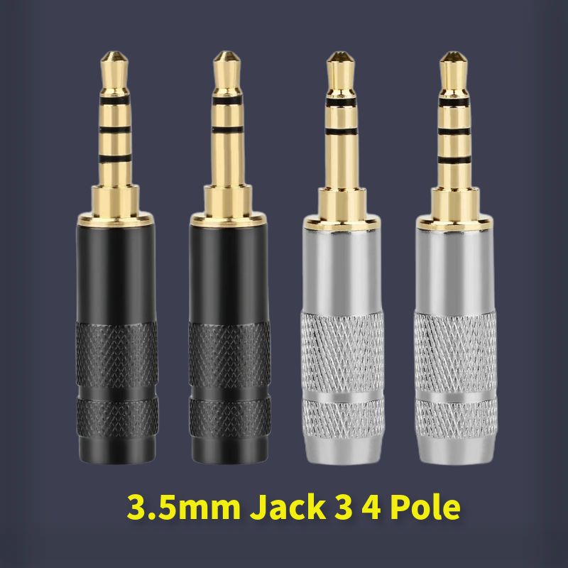 Cable Extension 3.5 - DIY 3.5 ミリメートルジャックオーディオプラグ 3 4 極ステレオ