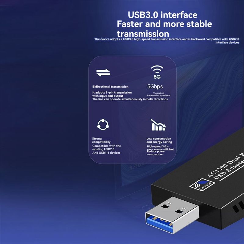 N36R-1300Mbps USB 3.0 Wifi Blu - Bluetooth Adapter Receiver のレビューと価格