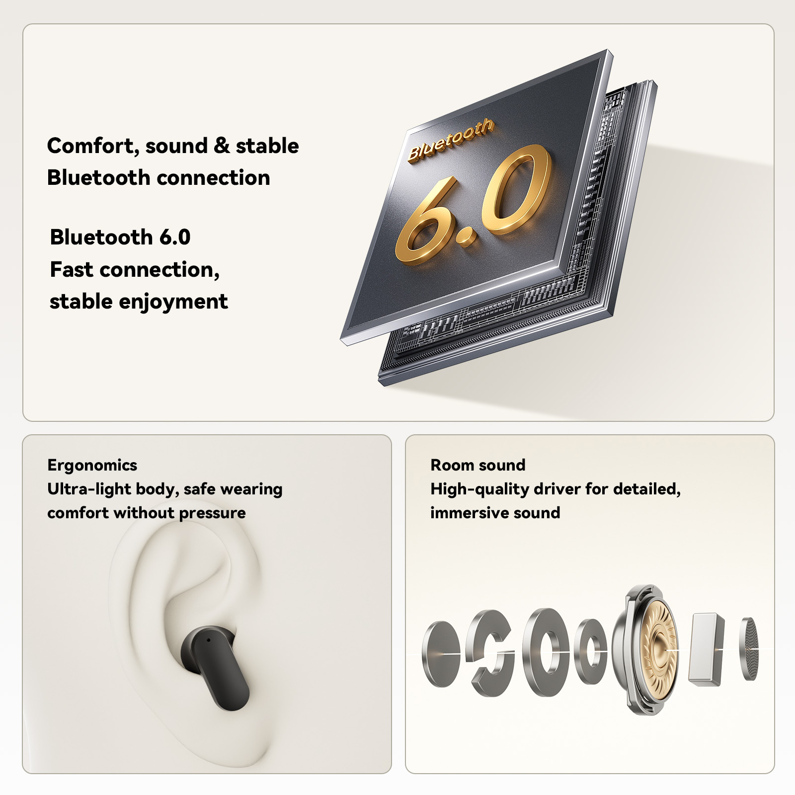 ZNP N04 ワイヤレスBluetoothイヤホン、AI音 - Wireless Earbuds Tws のレビューと価格