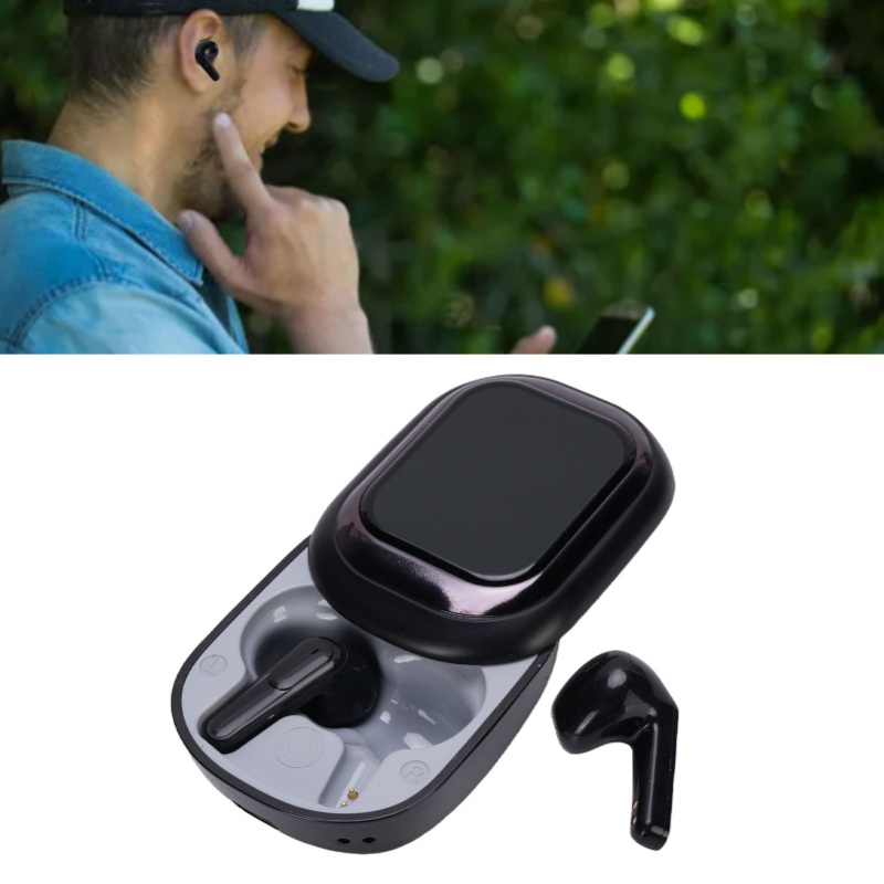 BTイヤホン、ポータブルノイズキャンセリング機能搭載、スマー - Earbuds Charging Case のレビューと価格