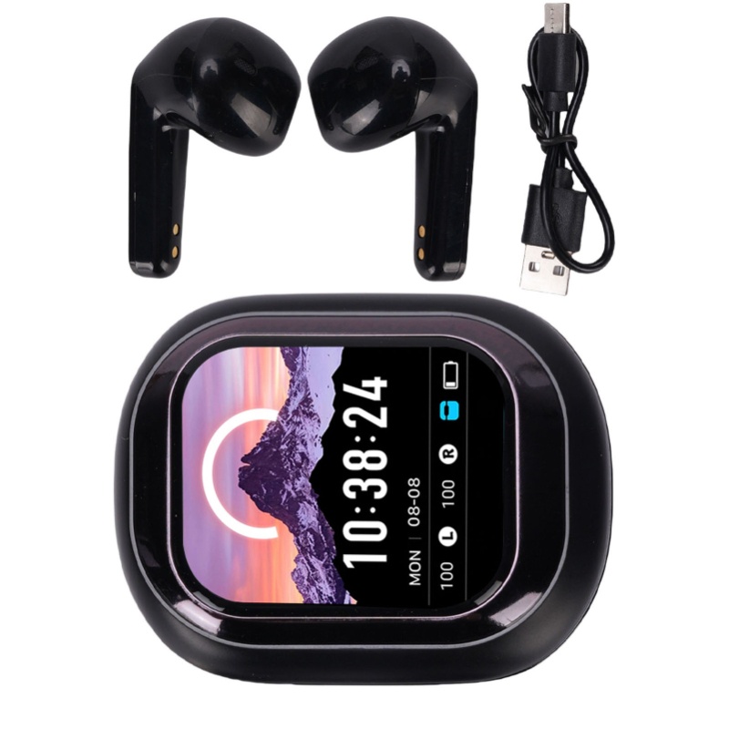 BTイヤホン、ポータブルノイズキャンセリング機能搭載、スマー - Earbuds Charging Case のレビューと価格