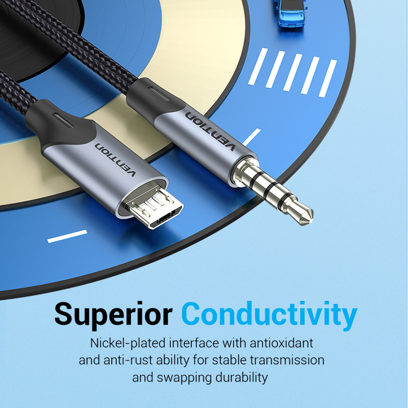 Vention マイクロ USB - 3.5mm オーディオ - Cable Extension 3.5 のレビューと価格